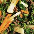 まぶたん's cooksnap of when they made 大根の葉で中華風炒め.