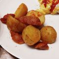 ばたみそーぱん☆'s cooksnap of when they made 新ジャガとウィンナーのカレーケチャ炒め.