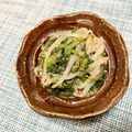 emiiem's cooksnap of when they made もやしと春菊のナムル.