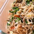morning＊'s cooksnap of when they made 肉無し。レンズ豆のチャプチェ☆.