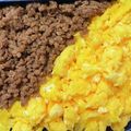 ココアLoveママ's cooksnap of when they made お弁当に♪５分で出来る焼肉そぼろ丼.