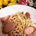 ゆるмαмα's cooksnap of when they made 手抜きごはん❤炊飯器で和風スパゲッティー.