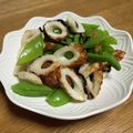 ブラック＊スワン's cooksnap of when they made スナップエンドウと竹輪の塩昆布和え.