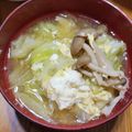 マるもりOOSUGA's cooksnap of when they made キャベツとしめじのたまごスープ.