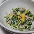 fu♪♪'s cooksnap of when they made 簡単！激ウマ！豆苗ハムコーンのサラダ♪.