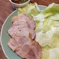 ばたみそーぱん☆'s cooksnap of when they made ほったらかしで絶品！茹で豚（ポッサム）.