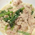 クックM6DK2O☆'s cooksnap of when they made 豆腐とほうれん草のごまみそマヨ炒め.
