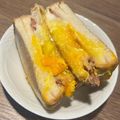 Yokchina's cooksnap of when they made とろ～り半熟卵★キャベツホットサンド.