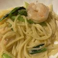 さやともふる's cooksnap of when they made 海老とほうれん草のクリームパスタ.
