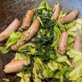 Yokchina's cooksnap of when they made サルシッチャとキャベツのソテー.