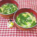 みかかめ's cooksnap of when they made うちのえのきとニラ玉のスープ.