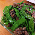 ＬＯＶＥごはん's cooksnap of when they made 絹さやと牛肉の炒め物.