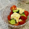 Sachi☆cafe's cooksnap of when they made ＊トマトときゅうりと豆腐のサラダ＊.
