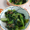 赤い電話's cooksnap of when they made 小松菜とかつお節の炒め物♪.