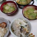 ひっこ's cooksnap of when they made つるり♪ズッキーニと油揚げ・素麺の味噌汁.