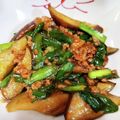 もにゃっこ's cooksnap of when they made ニラ茄子のひき肉炒め.