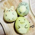 みろり0225's cooksnap of when they made ひな祭りに★すみっこぐらし３色だんごパン.