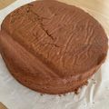 ポメちょん's cooksnap of when they made しっとりふわふわチョコスポンジケーキ.