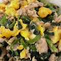りーとぽん's cooksnap of when they made 優しい味わい♡豚肉とほうれん草の卵炒め.