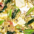 まいちゃと's cooksnap of when they made 絹豆腐と小松菜のカニカマあんかけ♪♪.