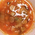 みちばたの花's cooksnap of when they made 簡単、油なし、具だくさんミネストローネ.