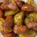 sacching's cooksnap of when they made じゃがいもとソーセージのマスタード炒め.