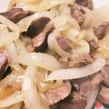 こま1018's cooksnap of when they made 砂肝と玉葱の塩胡椒炒め.