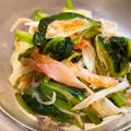 緑の人魚's cooksnap of when they made 超簡単　ほうれん草カニかまポン酢和え.