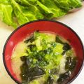 さんちゃん（╹◡╹）'s cooksnap of when they made 芯まで旨☆春キャベツとわかめの味噌汁☆.