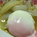 toshio39's cooksnap of when they made 温泉卵と新玉ねぎのアヒージョ.