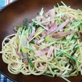 SaChi_2020's cooksnap of when they made 水菜とベーコンの和風パスタ✿.