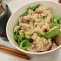 よねずぃ〜's cooksnap of when they made 塩麹で腸活★豚肉とタケノコの炊き込みご飯.