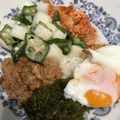 ミルクボール's cooksnap of when they made 簡単腸活♪セブンイレブン商品で７色丼♪.