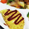 ととろ＆めい's cooksnap of when they made 肉そぼろか肉辛味噌で　簡単1人用オムレツ.