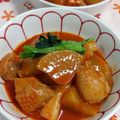 赤い電話's cooksnap of when they made しみしみ大根コチュジャン煮込み.