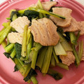 チェリチョコ's cooksnap of when they made 農家の食卓〜タアサイの豚肉炒め〜.