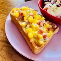 ねっちゃんっ's cooksnap of when they made コッペリア刻みウインナーとコーントースト.