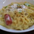 クックTYHA1O☆'s cooksnap of when they made インスタントラーメンで　クリームパスタ風.