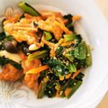 干芋くん's cooksnap of when they made 小松菜と人参の胡麻チーズポン酢☆.