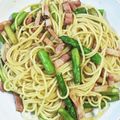 hiroccyo's cooksnap of when they made 簡単！ベーコンとアスパラの醤油マヨパスタ.