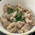 すえごん's cooksnap of when they made 秒速で完食▶▶ねぎ塩だれガーリック豚丼.