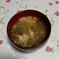 くネコまろす's cooksnap of when they made 5分簡単✨なめこと卵のふわトロ中華スープ.