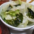 fu♪♪'s cooksnap of when they made レタスとわかめのサラダ.