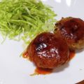 えりこ82☆'s cooksnap of when they made ふっくらジューシーな豚ひき肉ハンバーグ！.