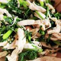 くみしも's cooksnap of when they made 春菊とむね肉のポン酢和え.
