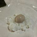papikun's cooksnap of when they made とろり絶品！半熟味玉おにぎり.