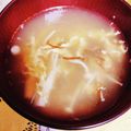 むいんとす's cooksnap of when they made もずく酢とえのきで酸辣湯風スープ.