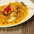 chii198's cooksnap of when they made やみつき！ブリと小葱のオイルパスタ.