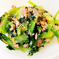 みなとのまんま's cooksnap of when they made 火を使わない♪小松菜とツナの海苔和え.