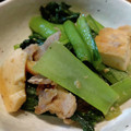 ばたみそーぱん☆'s cooksnap of when they made 豚小間と小松菜と厚揚げの炒め物.
